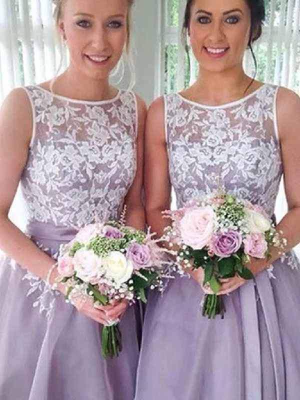 Reduced Prices Bridesmaid Dresses Organza Blue Lilac Short Lace Bridesmaid Dresses #JKB012 Reduced Prices Bridesmaid Dresses Organza Blue Lilac Short Lace Bridesmaid Dresses #JKB012