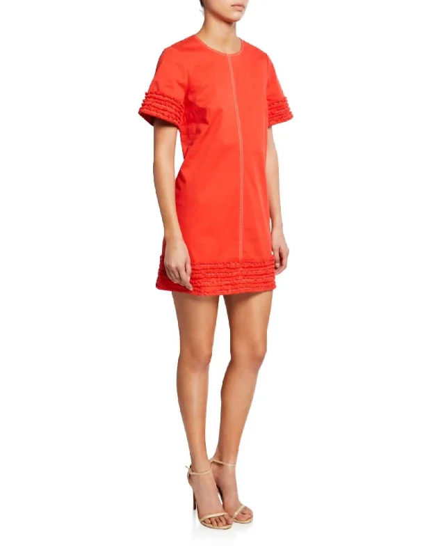 wrap dressMilitary Twill Dress In Paprika