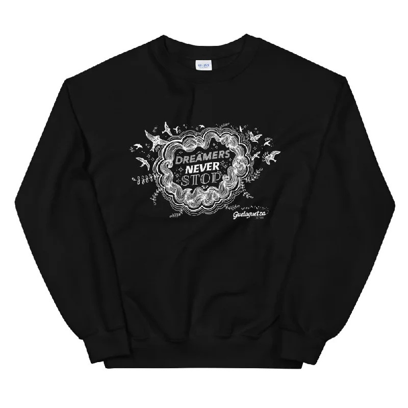 Super Sale oversized sports sweatshirt"Dreamers Never Stop" Sweatshirt