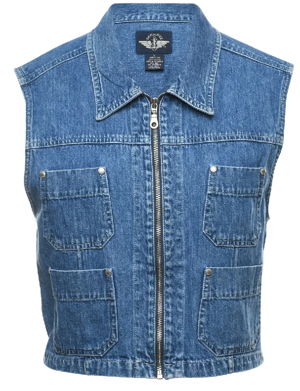 Clearance Items classic trench coatDockers Denim Jacket Vest - L
