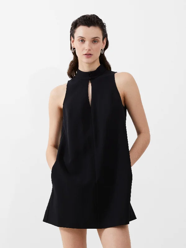 Now or Never French Connection - Echo Sleeveless Keyhole Dress