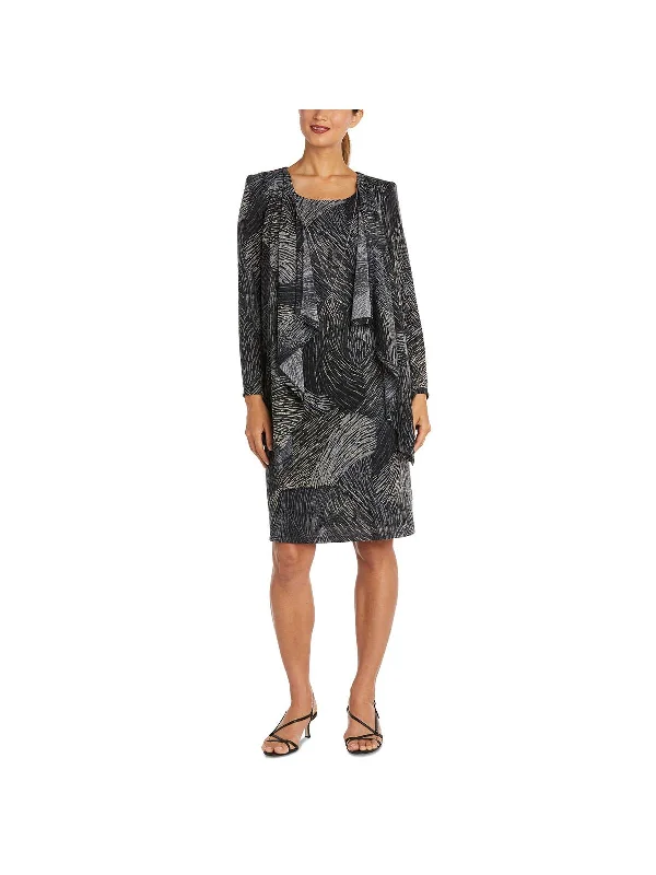 Exclusive Savings pleated maxi dressPetites Womens Printed Above Knee Shift Dress