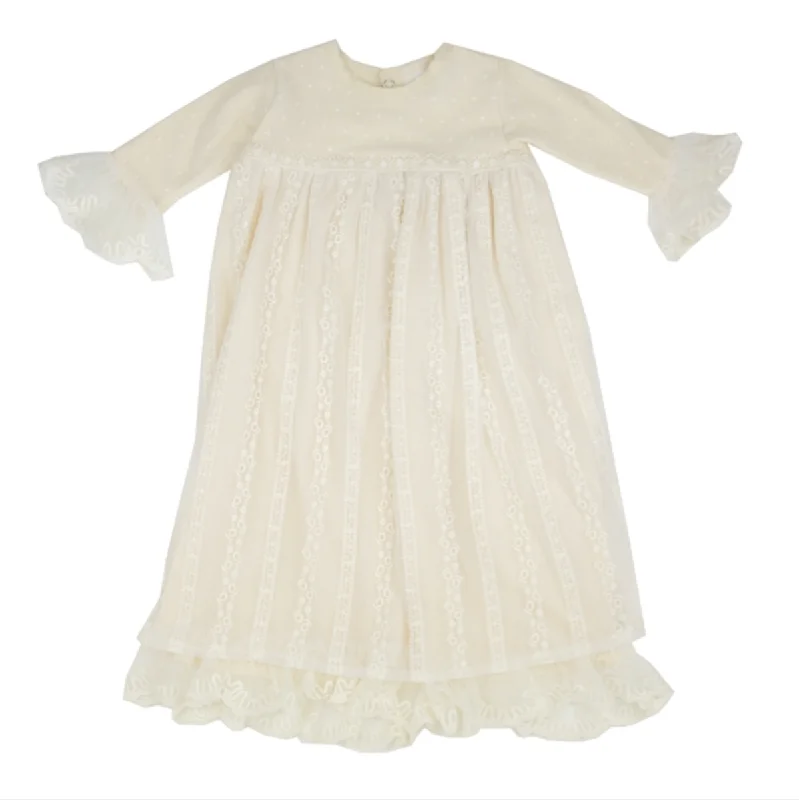 Final Clearance v-neck dressHaute Baby Mary Catherine Gown