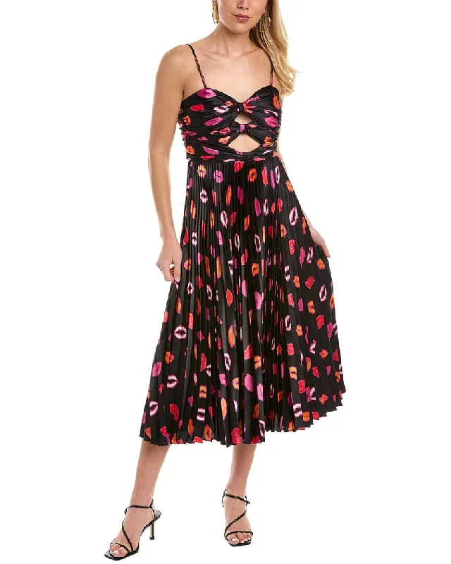 Act Now cocktail party dressAMUR Afra Pleated Cocktail Dress