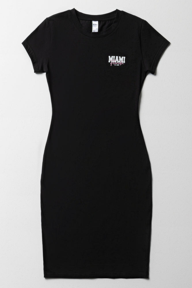Special Discount summer dressShort Sleeve Bodycon Dress Black