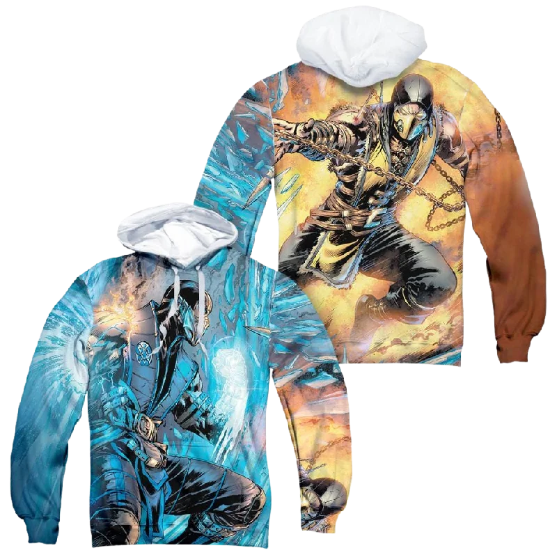 Deal Frenzy bold hoodie with logoMortal Kombat Kombat Comic (Front/Back Print) - All-Over Print Pullover Hoodie