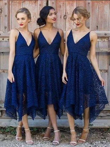 Can't Miss Short Bridesmaid Dresses Dark Navy Spaghetti Straps Sexy Bridesmaid Dresses JKB024 Can't Miss Short Bridesmaid Dresses Dark Navy Spaghetti Straps Sexy Bridesmaid Dresses JKB024