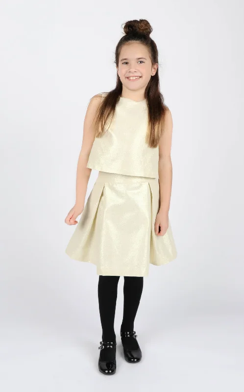 Fantastic Offers t-shirt dressMetallic Gold Set