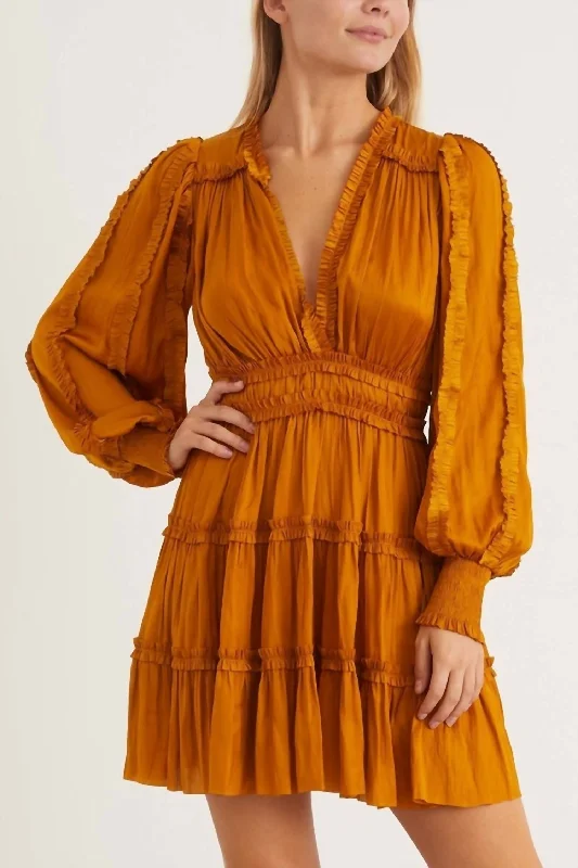 The Best Prices off-the-shoulder dressAmara Dress in Goldenrod