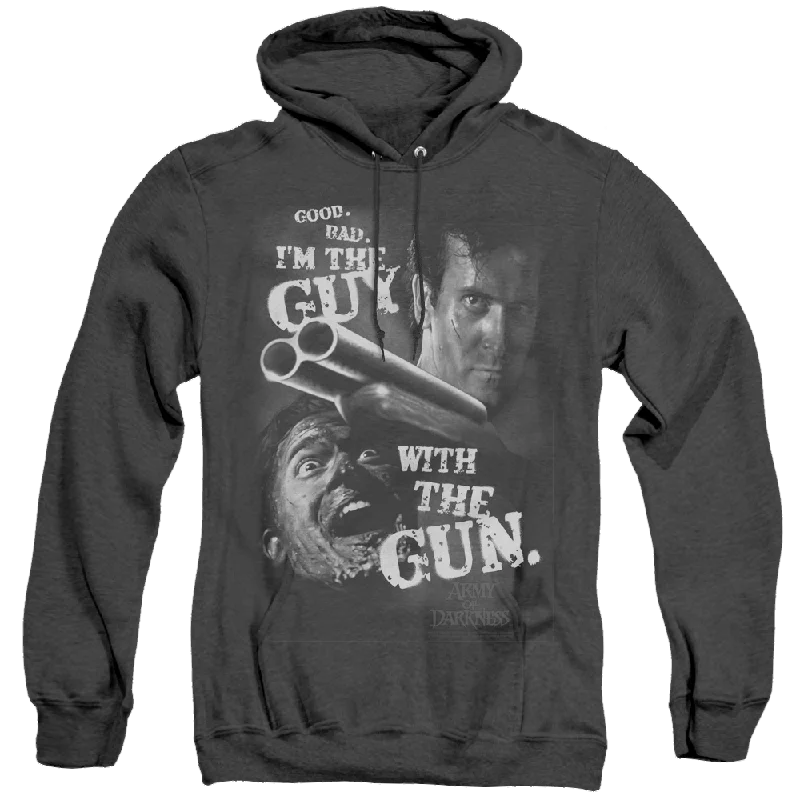 fashion hooded jacketArmy Of Darkness Army Of Darkness/Guy With The Gun - Heather Pullover Hoodie