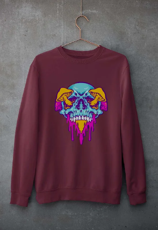 high-performance athletic hoodieTrippy Psychedelic Skull Unisex Sweatshirt for Men/Women