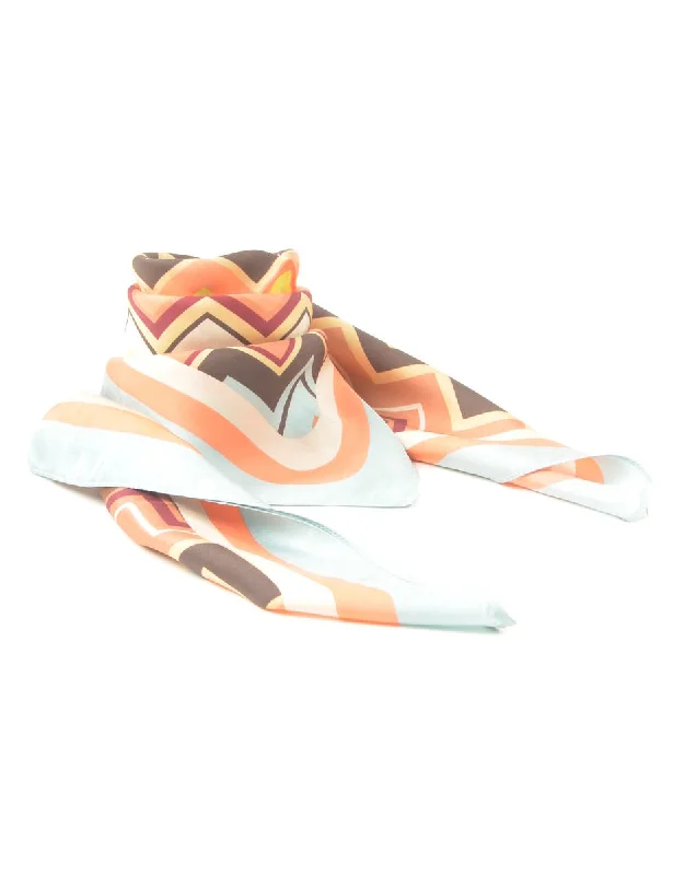 Price Reduction insulated jacketMulti-colour Geometric Pattern Scarf - S