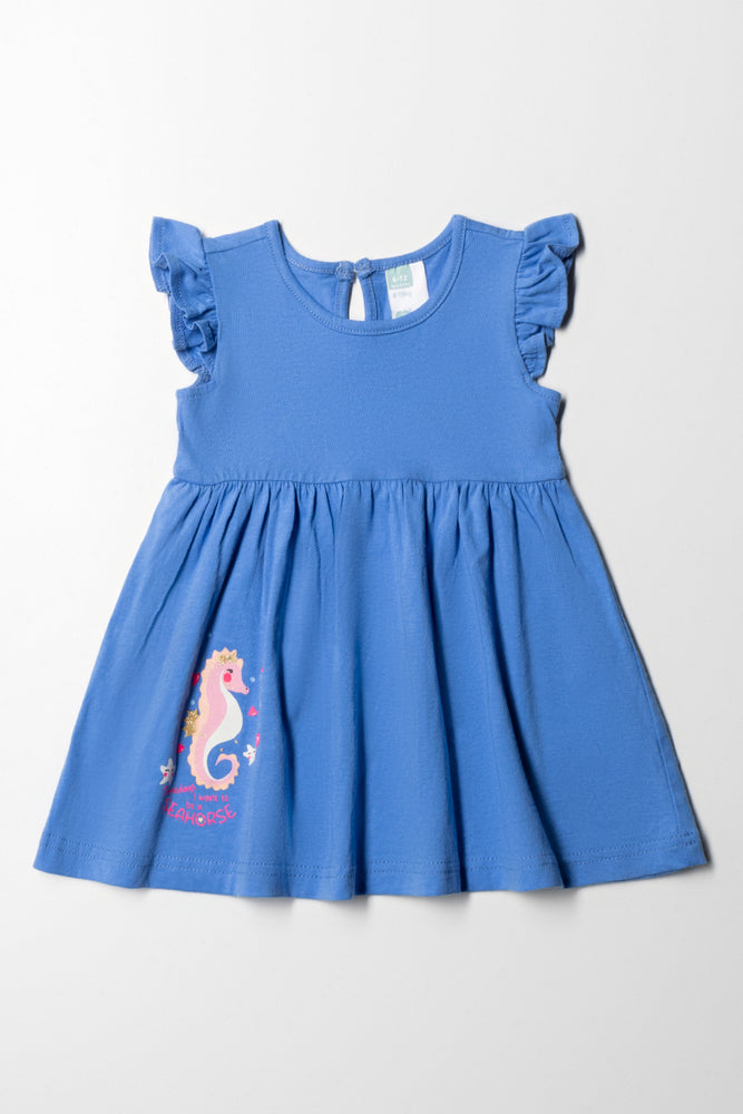 Quick Sale bodycon dressFlutter Sleeve Dress Mid Blue