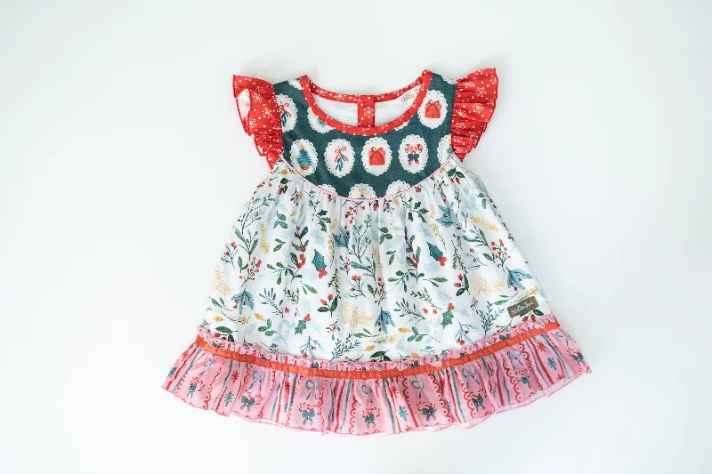 Deal Alert fitted cocktail dressMistletoe Magic Ruffle Tunic