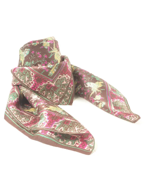 Deal Alert versatile coatEthnic Print Head Scarf - M