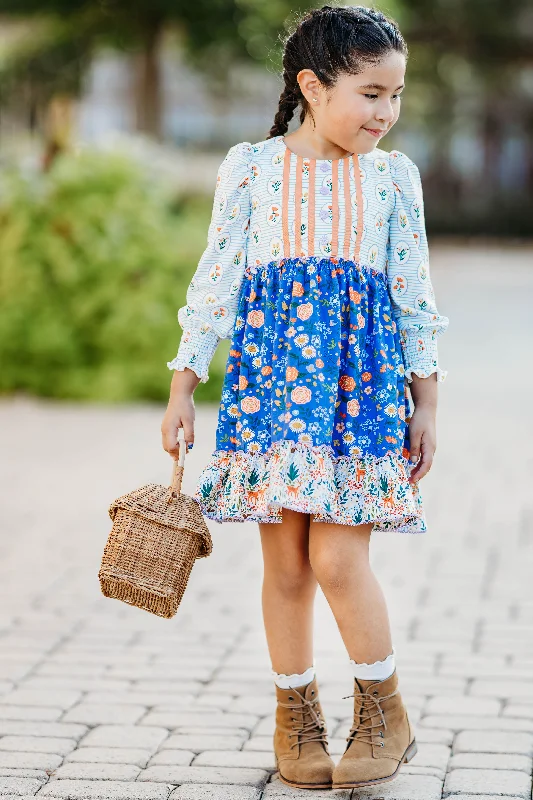 Deep Discounts oversized dressSunlit Sapphire Ribbon Dress