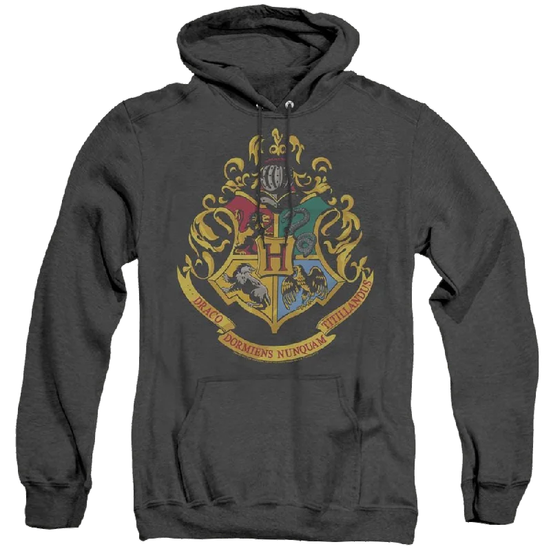 casual hoodie with logoHarry Potter Hogwarts Crest - Heather Pullover Hoodie