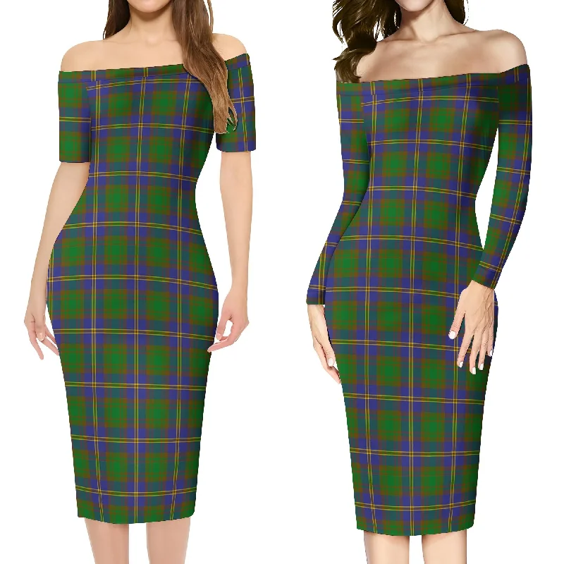 Limited Stock Strange of Balkaskie Tartan Off Shoulder Lady Dress
