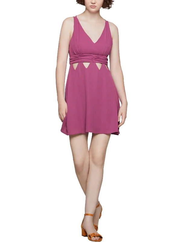 Best Bargains floral dressWomens Cutout Criss-Cross Back Mini Dress