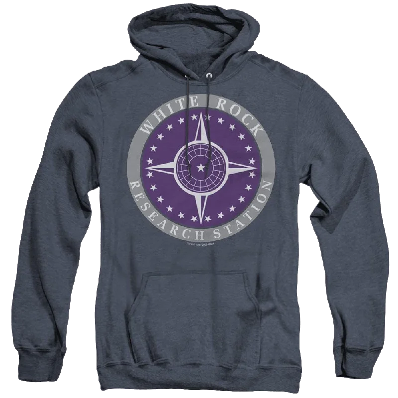 high-quality hoodieStargate Sg-1 White Rock Logo - Heather Pullover Hoodie