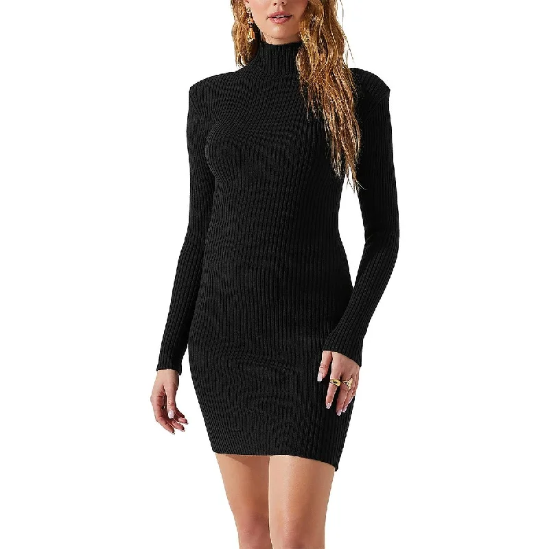 ashionable dressASTR the Label Womens Gwendolyn Turtleneck Mini Sweaterdress