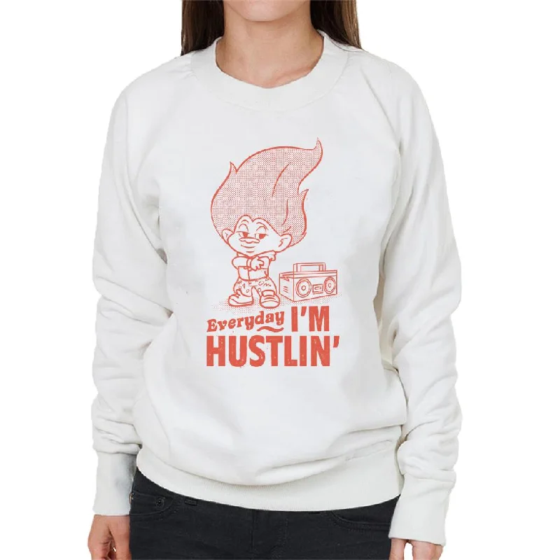 lightweight workout sweatshirtTrolls Everyday Im Hustlin Women's Sweatshirt