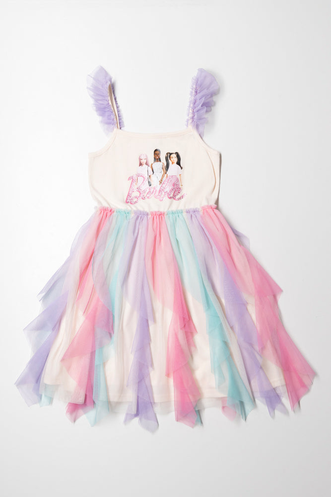 Take Advantage casual knit dressBarbie Strappy Tulle Dress Multi