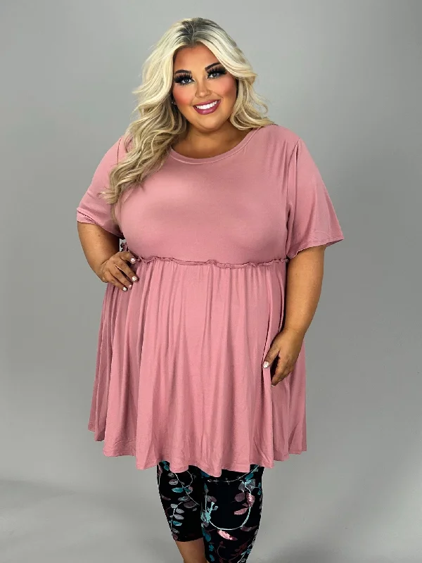 summer floral dress26 SSS {Casual Chic} Baby Pink Ruffle Babydoll Tunic EXTENDED PLUS SIZE 3X 4X 5X