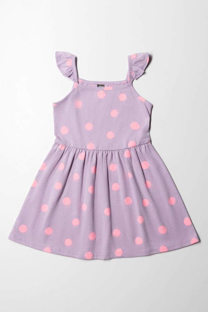 Price Fest trendy bodycon dressSpot Frill Strappy Dress Lilac