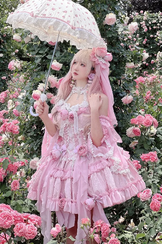 Low Prices tiered dress(BuyForMe) DiamondHoney~Hime Lolita Fish-bone Dress Set