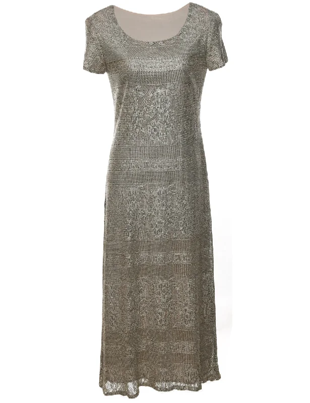 Lowest Price sleek jacketLight Brown Evening Dress - M