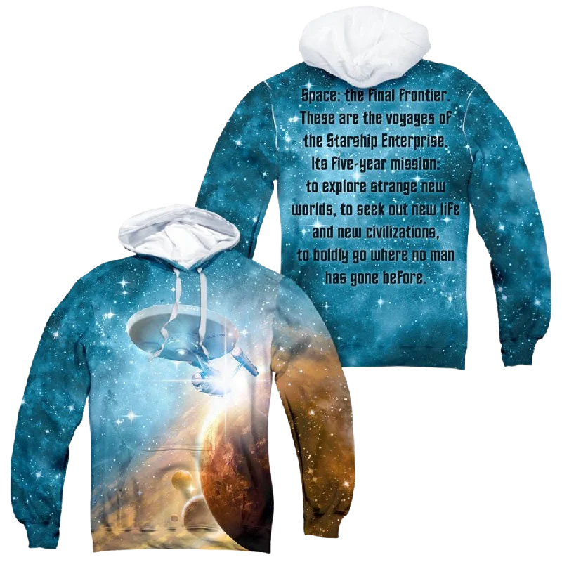 Bargain Blast casual streetwear hoodieStar Trek The Original Series Final Frontier - All-Over Print Pullover Hoodie