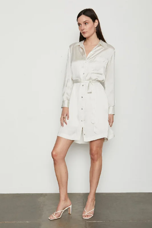 Price Drop sophisticated dressBailey 44 Kalia Mini Shirt Dress in CrÃ¨me