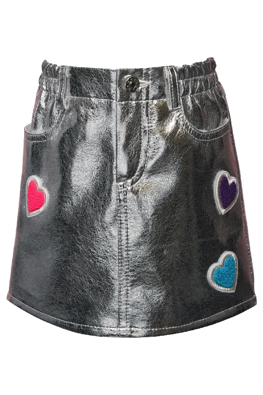 shift dressMetallic Faux Fur Skirt