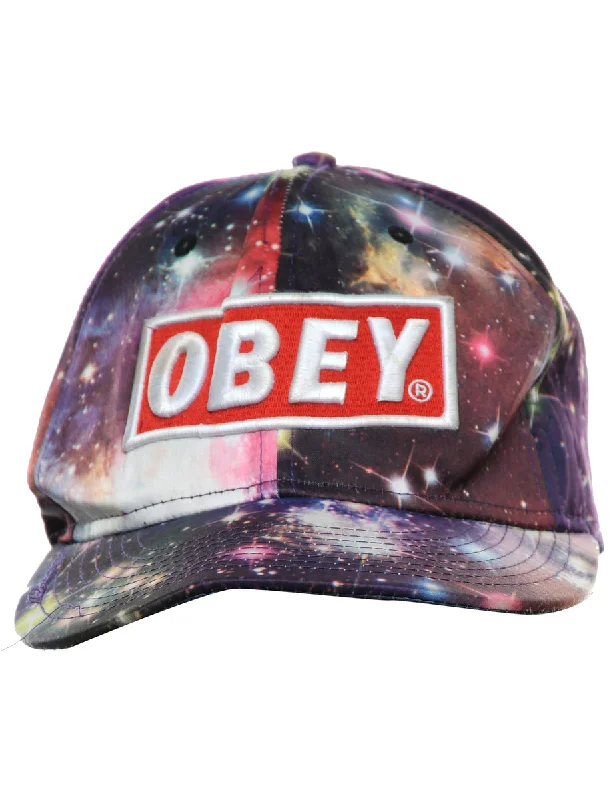 One-DAY Sale casual sports coatObey Embroidered Cap - XS