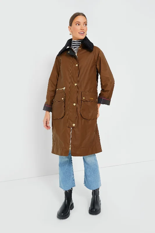 Price Slash cozy coatTan Townfield Wax Jacket
