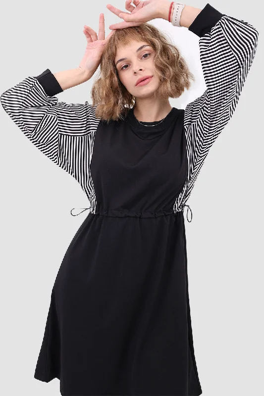 Price Meltdown oversized dressDrawstring Waist Long Sleeve Dress