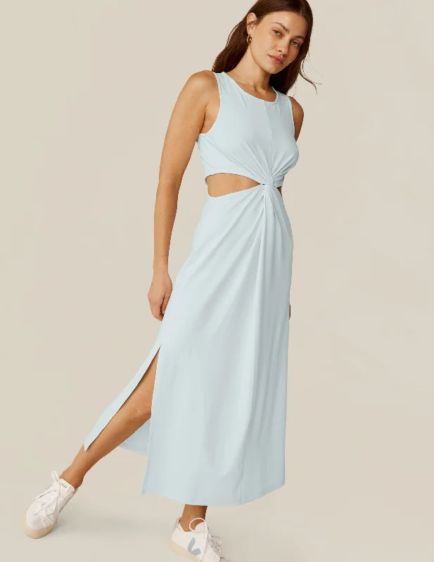 Instant Discount elegant evening dressAround The World Front Twist Dress