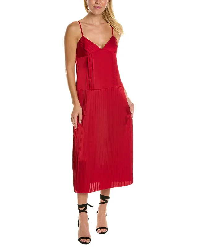 pleated dressRebecca Taylor Sateen Slip Dress