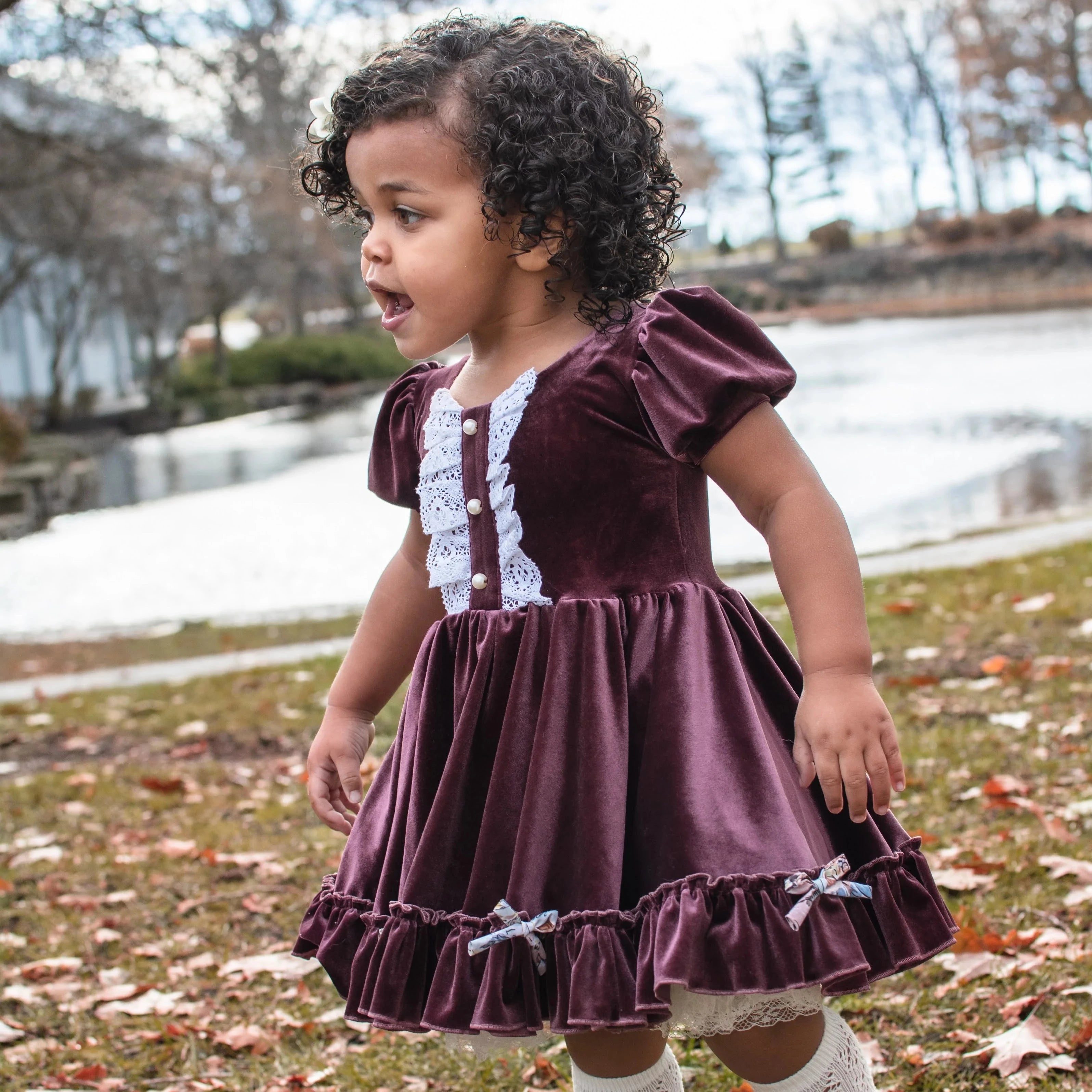 casual day dressMargaret Velour Dress