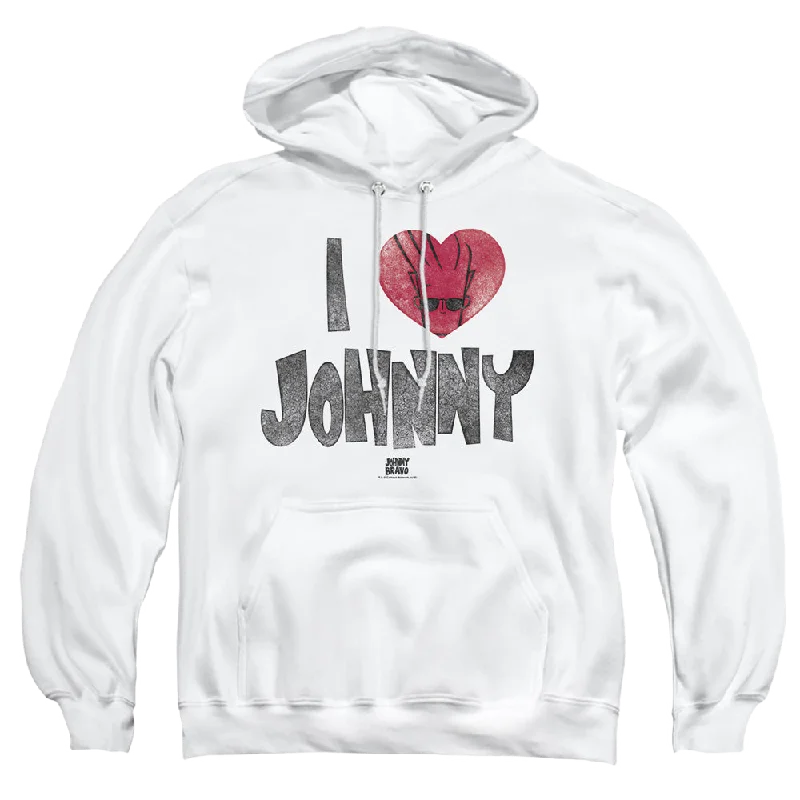 Major Savings zip-up hooded sweatshirtJohnny Bravo I Heart Johnny - Pullover Hoodie