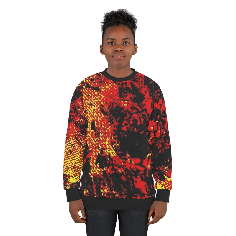 Mega Sale cozy gym sweatshirt"Mystic Cube" (Cosmic Fusion - Persimmon) - Unisex Sweatshirt Mega Sale cozy gym sweatshirt"Mystic Cube" (Cosmic Fusion - Persimmon) - Unisex Sweatshirt