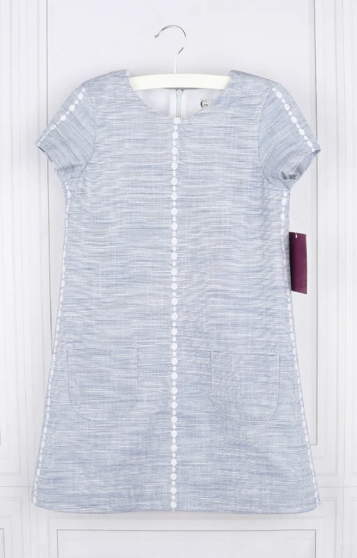 Hurry In chic wrap dressBlue Shift Dress