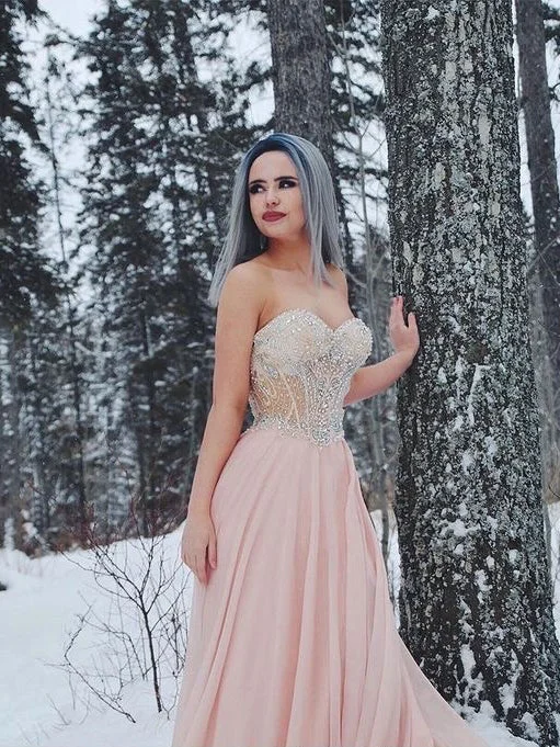 Savings Galore Beautiful Prom Dresses A-line Beading Sweetheart Prom Dress Sexy Evening Dress JKL1083