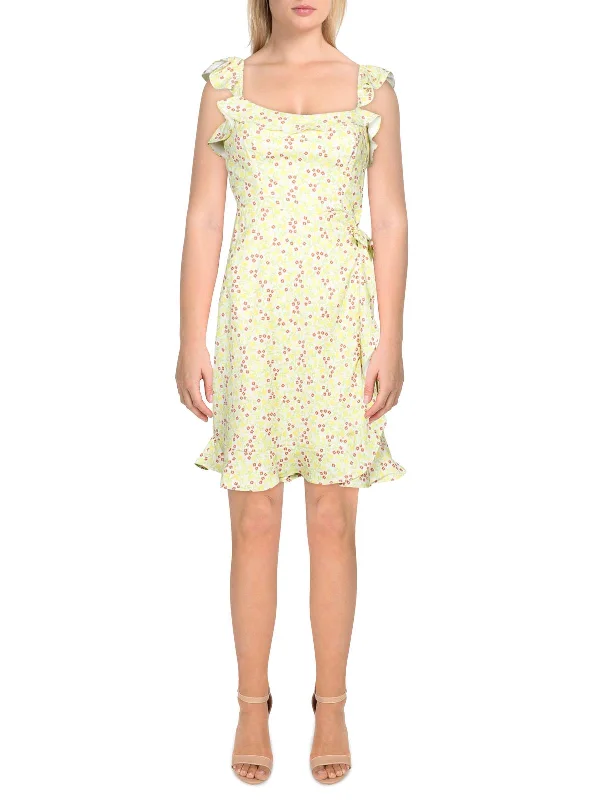 Buy Now lace dressWomens Floral Flutter Sleeve Sundress