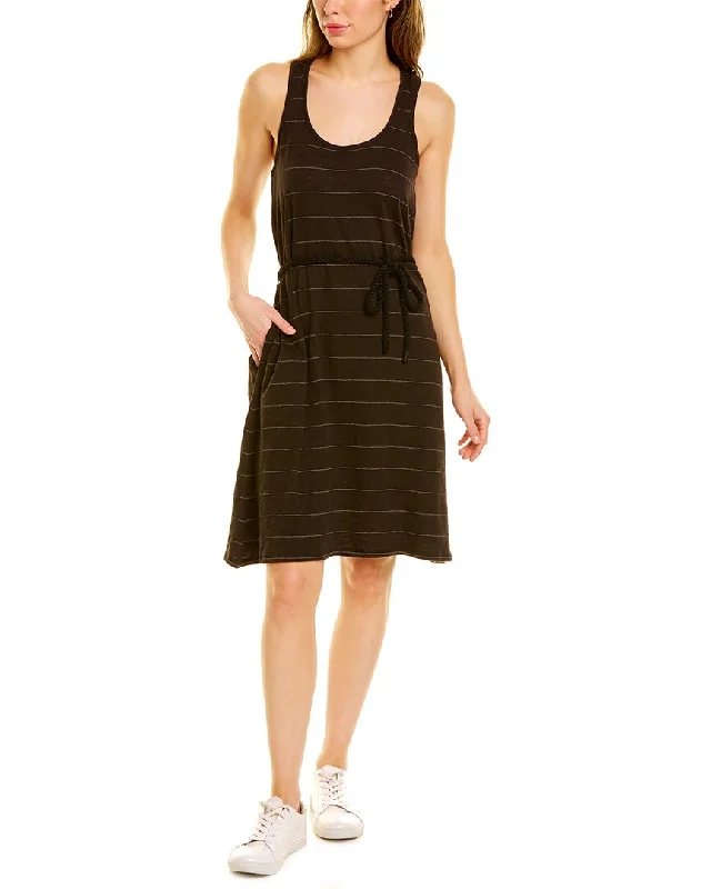 Stock Clearance casual slip dressATM Slub Jersey Striped Tank Dress