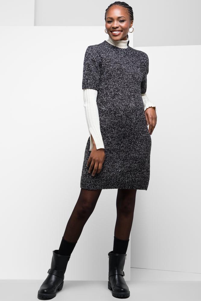 Massive Deals t-shirt dressShort Sleeve Knitwear Bodycon Dress Navy