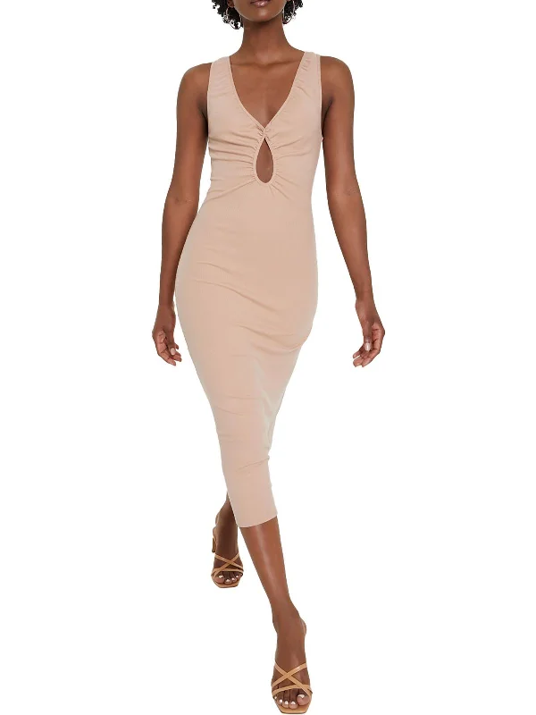Price Rollback ruffle dressJuniors Womens Knit Tank Midi Dress