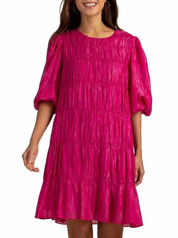 bohemian dressSilvery Dress In Planetary Pink