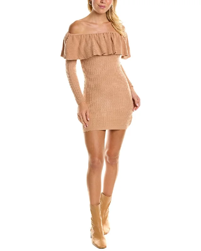 fitted cocktail dressMirabel Off-The-Shoulder Sweaterdress